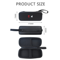 Étui rigide personnalisé pour accessoires de barbier avec fermeture éclair en EVA, design tendance, housse de voyage portable pour rasoir et extérieur durable