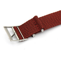 Bracelet de montre réglable en nylon à deux tons avec boucle en acier inoxydable 316L, bracelet de montre Perlon 18 mm 20 mm 22 mm