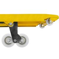 Roue de roulette de chariot élévateur en Nylon blanc robuste 80*70mm 180*50mm roues de transpalette en fer pour chariot élévateur à main extérieur de rechange