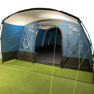 6 People One Room Two Hall Inflatable Party Safari Tent Outdoor Camping