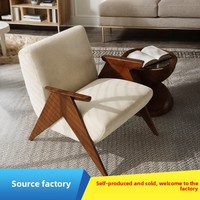 Fauteuil individuel de luxe DISHI, style minimaliste, confortable, en laine douce, fauteuil paresseux pour le loisir, pour le salon