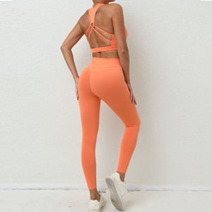 Chaleco deportivo a prueba de golpes de secado rápido, superventas, para levantar las caderas y absorber el sudor, conjuntos de Yoga para mujer, <span class=keywords><strong>B612</strong></span> - Product Image 2