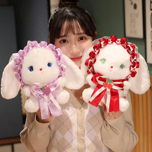 Jouets en peluche lapin mignons personnalisés CPC, style lolita kawaii, peluche douce, oreiller <span class=keywords><strong>de</strong></span> <span class=keywords><strong>lit</strong></span>, poupée lapin, marionnette pour fille, cadeau pour bébé - Product Image 4