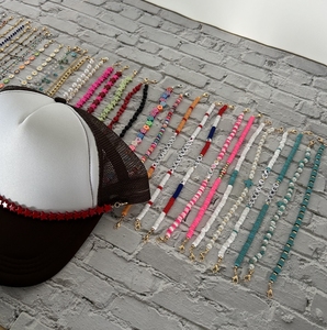 2025 vente en gros nouveauté Western camionneur chapeau accessoires breloques et chaînes étoile forme Turquoise camionneur chapeau chaînes - Product Image 5