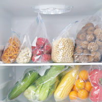 Refermable OEM Marque Impression Personnalisée LDPE Conservation Fraîche Auto-scellant Fermeture Éclair Poly Sac D'emballage Alimentaire Sacs En Plastique Ziplock