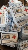 Firstime OEM Trousse de Premiers Soins Complète 25 Personnes avec Boîte ABS Vide