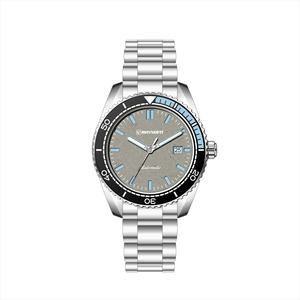 Reloj de Pulsera Mecánico Automático para Hombre con Esfera de Acero Inoxidable Pulido y Acabado en Oro Arena - Product Image 6