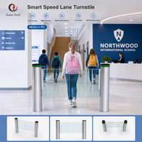 Tourniquet intelligent durable à vitesse variable, certifié CE RoHS, anti-pincement, en acier inoxydable 304, bidirectionnel, personnalisable avec logo pour aéroports et écoles