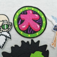 Meilleure vente japonais Anime dessin animé fer sur accessoires brodés patchs broderie personnalisée singe roi GOHAN Patch pour vêtements