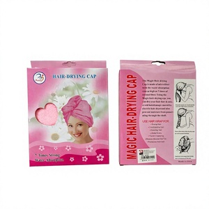 Mnj Bonnet de séchage de cheveux en microfibre non tissée, couleur unie, style simple, pour usage domestique adulte, lot de 6, séchage rapide, forte absorption d'eau - Product Image 1
