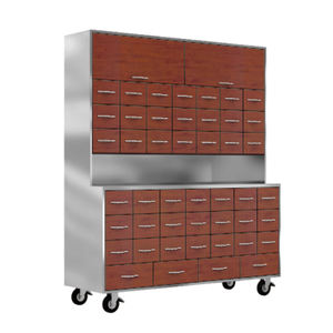 <span class=keywords><strong>Armoire</strong></span> de rangement en acier inoxydable d'approvisionnement d'usine antirouille hôpital/<span class=keywords><strong>pharmacie</strong></span>/47 tiroirs <span class=keywords><strong>armoire</strong></span> de rangement de médicaments <span class=keywords><strong>rouge</strong></span> chinois - Product Image 2