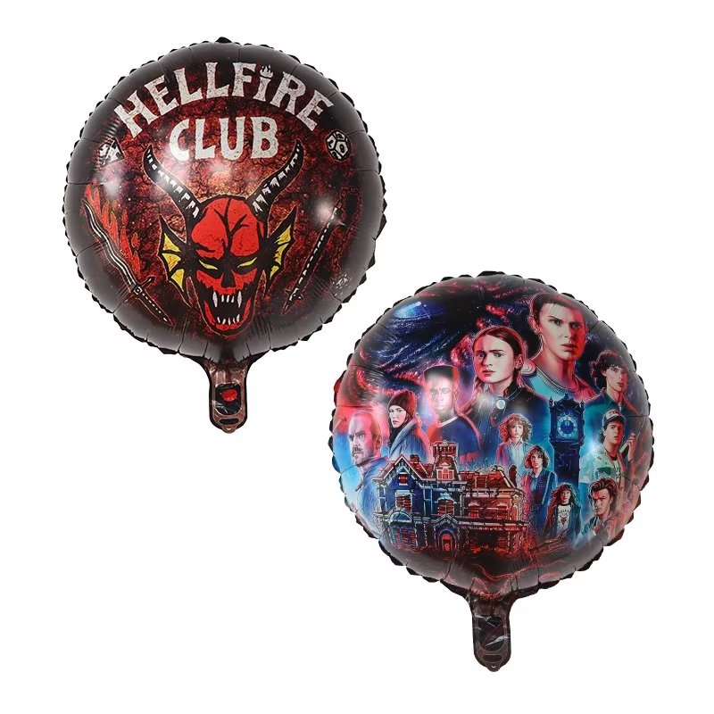 Stranger Things decorazioni per feste a tema palloncini Banner di buon compleanno Cake Topper Eleven Things fornure per decorazioni per feste di compleanno / Fornure da festa