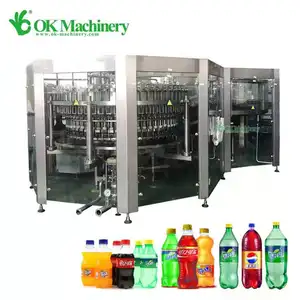 Great Performance 3 In 1 Carbonated Drink Liquid Filling Capping Machine