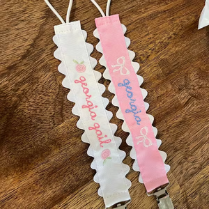Clip per <span class=keywords><strong>ciuccio</strong></span> con nastro monogrammato per bambini e bambine porta <span class=keywords><strong>ciuccio</strong></span> personalizzato <span class=keywords><strong>regalo</strong></span> per bambini - Product Image 5
