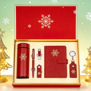 Christmas Promotion Gift Personalized Logo PU Leather Modern Notebook <b>USB</b> <b>Drive</b> Pen Umbrella Thermos Keychain Wholesale Bulk - Product Image 3
