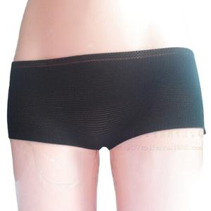 กางเกงชั้นในบ็อกเซอร์เอวกลางสำหรับผู้หญิงจากเจ้อเจียง สีดำ ผลิตจากโพลีเอสเตอร์ ผ้าตาข่ายยืดหยุ่น สวมใส่สบาย สำหรับส่งออก - Product Image 1