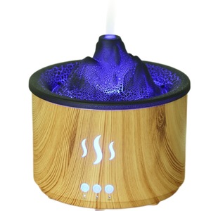 Nouveau Diffuseur d'Arômes Créatif <span class=keywords><strong>Volcan</strong></span>, Mini Diffuseur de Bureau à Fissures Creuses, Fonctionnement Ultrasonique Silencieux, Minuteur, 0.5L 200ml - Product Image 5