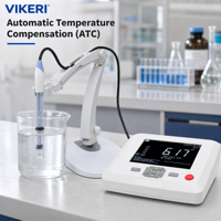 VIKERI PH100 Mètre thermique EMF de table haute précision, testeur de qualité de l'eau en laboratoire, conductivité EC, oxygène dissous DO, OEM