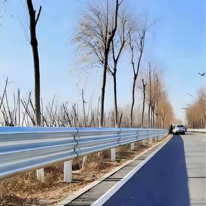 <strong>Road</strong> Safety Anti Collision <strong>Guardrail</strong> Customized W &amp; Three <strong>Wave</strong> Beam Steel Galvanized for Highway and Rural <strong>Road</strong> Traffic Barrier - Product Image 1
