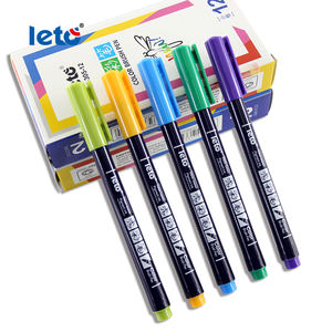 قلم فرشاة ملون قلم تحديد خيطي 12/18/24 قلم ملون قلم رسم مع غطاء للسحب - Product Image 2