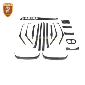 Couverture de tableau de bord en fibre de carbone, panneau de commande central, garniture intérieure pour Mercedes Benz <span class=keywords><strong>Classe</strong></span> S W222 <span class=keywords><strong>AMG</strong></span> - Product Image 1