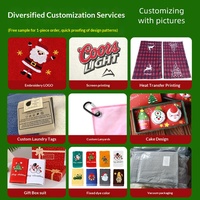 Serviettes de Noël en coton Xinshang pour enfants, serviettes cadeaux en forme de motifs de fêtes avec broderie de logo personnalisée, stock disponible, vente en gros