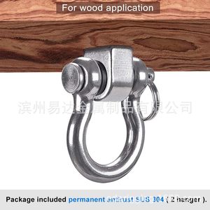 Gancho de acero inoxidable de alta resistencia Eda M8 con giro de 180 grados para colgar cestas - Product Image 3