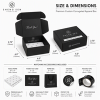 Boîtes d'emballage personnalisées pour sous-vêtements avec logo, boîtes d'expédition pliables et biodégradables, grande capacité, emballage pour vêtements
