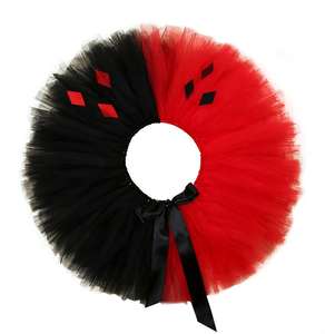 Halloween Personality Kids Costume Superhero <span class=keywords><strong>Quinn</strong></span> gonna Tutu rossa e nera per bambina - Product Image 6