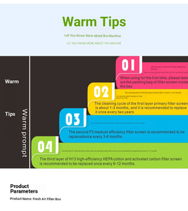 Boîte à air frais <span class=keywords><strong>anti</strong></span>-corrosion avec <span class=keywords><strong>filtre</strong></span> HEPA PM2.5 et ventilateur d'évacuation pour systèmes industriels et hospitaliers VAV - Product Image 4