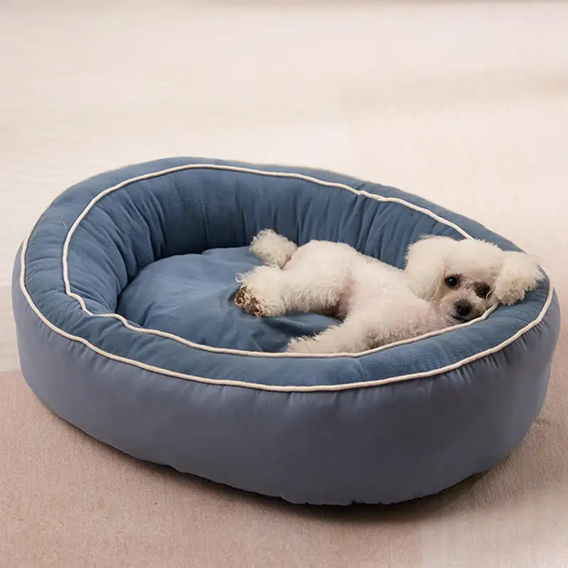 Luxuriös Beruhigend abnehmbar und waschbar Kunstpelz Haustierbett Tiefschlaf Donut Kuddler Cama Para Mascota Hundebett für mittlere Hunde