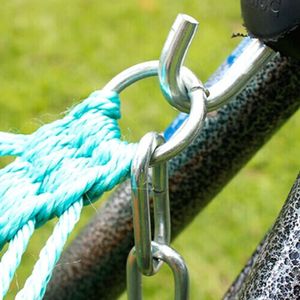 Hoogwaardig katoenen dubbellaags hangmatnet voor thuis & wandelen, snijservice beschikbaar - Product Image 3