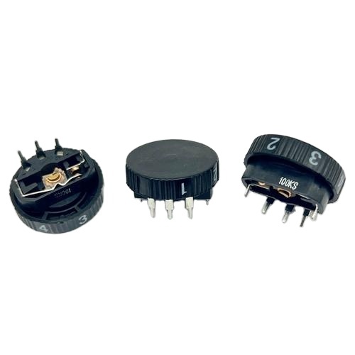 Potentiometer WH22-H-B504X - Black Circular Speed Control Dial Rotating Potentiometer