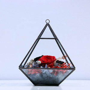 Nuovo stile di modo di vetro del diamante conservato <span class=keywords><strong>fiore</strong></span> casa per il nuovo anno del regalo di natale - Product Image 2