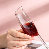 Flûtes à vin en verre soufflé à la main, demi-verres, durables, élégantes, luxueuses, modernes, tendance, cadeau de mariage