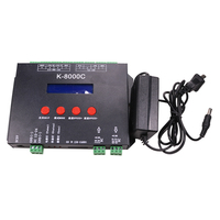Contrôleur de pixels LED K-8000C Original ws2812 K8000C SPI 1024 Pixels Programmable DMX512 ws2811 Carte SD Contrôleur de pixels LED