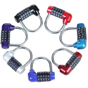 <span class=keywords><strong>Candado</strong></span> de Combinación en U con Carcasa de Aleación de Zinc Duradera, 5 Dígitos, <span class=keywords><strong>Candado</strong></span> de Seguridad al por Mayor para Maletas, Fábricas, Portones, Bicicletas y Cestas - Product Image 1