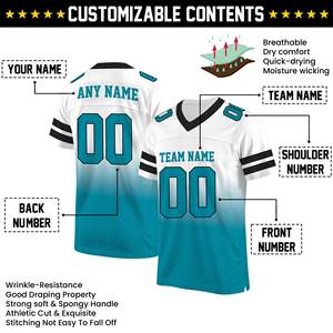 男子アメリカンフットボールジャージー刺繍USAチームラグビーユニフォーム昇華すべて送料込み - Product Image 2