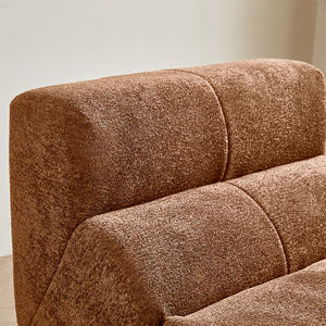 High Compressed Velvet Fabric Single Seat <b>Sofa</b>, Space-saving Armless Couch For Guest Room, Dorm, Apartment or Bedroom Space - Product Image 5