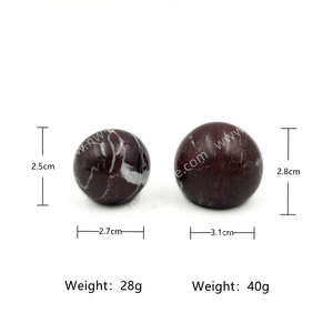 NANWEI pietra Rasso in marmo rosso pomello solido cassetto tirare per il Design del Cabinet di lusso - Product Image 2