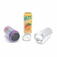 Aluminiumdosen-Hersteller 500ml Unbedruckte Einfache Runde Leere Aluminium-Getränkedose