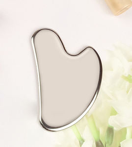 Herramientas para el cuidado de la piel con logotipo personalizado, productos masajeadores de acero inoxidable 304, herramienta Gua Sha en forma de corazón, <span class=keywords><strong>Guasha</strong></span> de acero inoxidable - Product Image 5