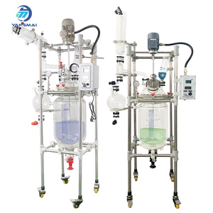 Лабораторный стеклянный реактор с рубашкой объемом 30 л для каталитических реакций и процессов регенерации растворителей - Product Image 2