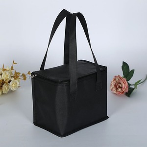 Wholesale Custom Logo Nonwoven Insulated Cooler Bag Small Wine Picnic Lunch Thermal Bag Eco Friendly Reusable Bag - Product Image 3