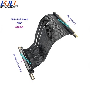 90 độ PCI-E 5.0 16X để X16 Gen5 Card đồ họa Riser cáp mở rộng 20cm 40cm 60cm cho A100 rtx5080 rx8900 H100 rtx5090d - Product Image 1
