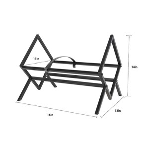Estante de almacenamiento de discos de vinilo de escritorio, metálico, negro, independiente, para uso en escritorio. - Product Image 5