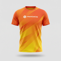T-shirt de sport en polyester tricoté sur mesure OEM, coupe classique, pour marathon, course à pied, gym, sublimation, pour hommes