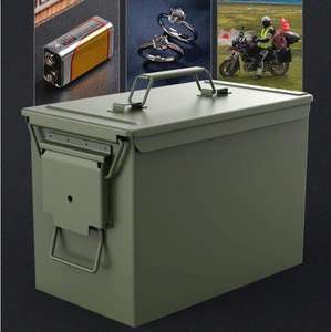 Заводская Металлическая стальная пулевая коробка Боевая безопасность, банки для боеприпасов, водонепроницаемые коробки для патронов на заказ - Product Image 3