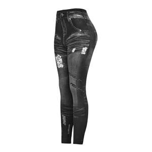 広州Auyanシームレスハイウエストレギンス画像女性宇佐セックス名前なしオールセックス画像ポックデニムジーンズパイントレギンス - Product Image 5