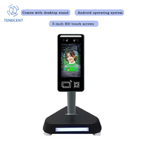 Tendcent Reconnaissance faciale Système d'horloge WiFi Bluetooth QR Code Scanner de carte NFC Android 11 OEM ODM Logo personnalisé Support SDK